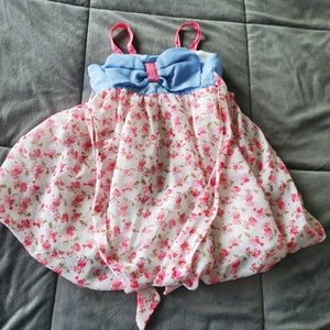 Toddler Girl Flower Dress Straps